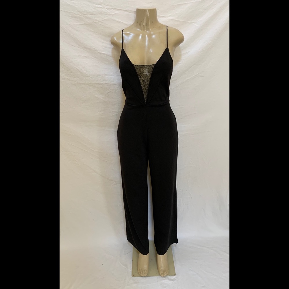 Zara W/B Size Medium Black Jumpsuit - Picture 1 of 7